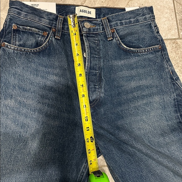 $258 NWT AGOLDE  LUNA HIGH RISE PIECED TAPER
IN SPLIT SZ 27 - Picture 11 of 12